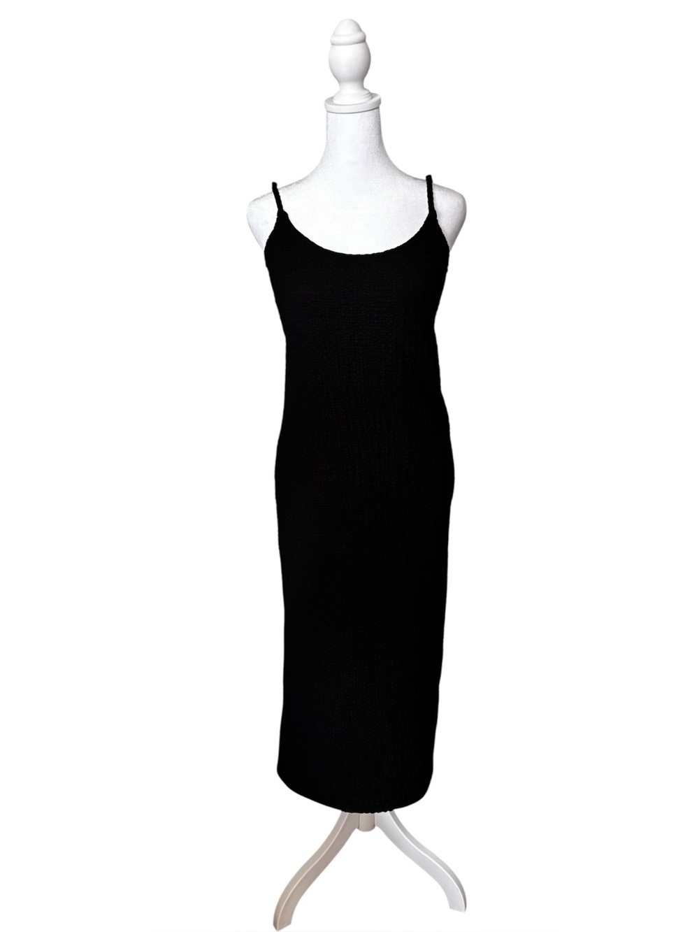 H&M Black Spaghetti Strap Maxi Dress